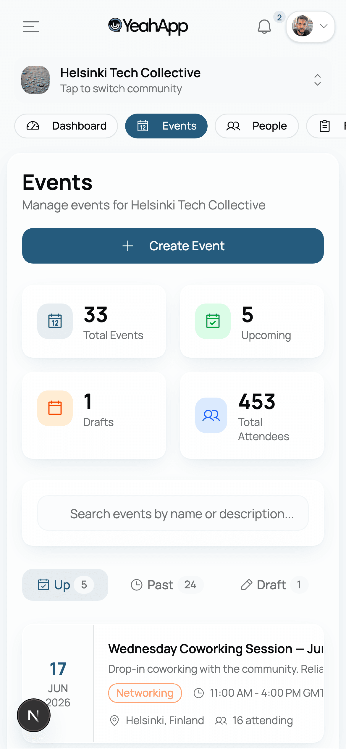 Event management